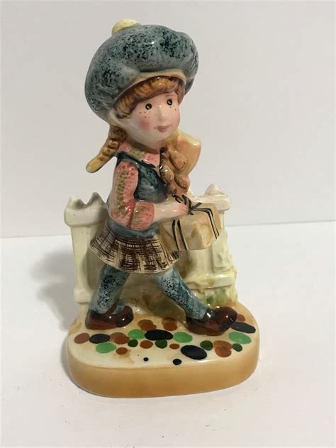 Vintage 1971 Holly Hobbie Girl Figurine From American Greetings Etsy