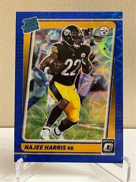 Panini Donruss Optic Najee Harris Rated Rookie Blue Scope Prizm