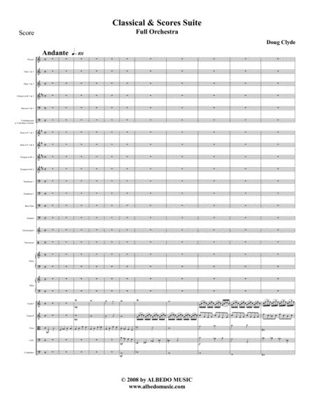 Classical And Scores Suite Full Orchestra By Doug Clyde Sheet Music For Full Orchestra At Sheet