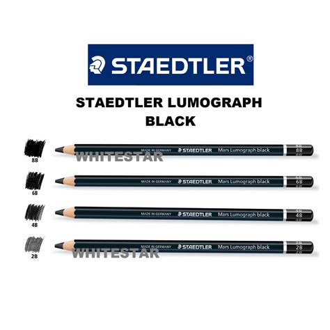 Jual Pensil Staedtler Mars Lumograph Black Pencil B B B B Shopee