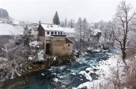 Plitvice Lakes Winter Stock Photos Royalty Free Plitvice Lakes Winter