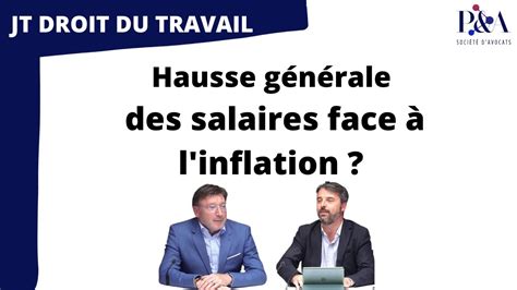 7 JT Du Droit Du Travail Stagnation Des Salaires Inflation Non