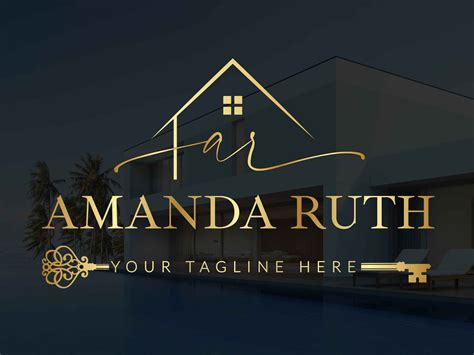 Premade Realtor Logo Design Premade Logo Design Real Estate Logo Gold