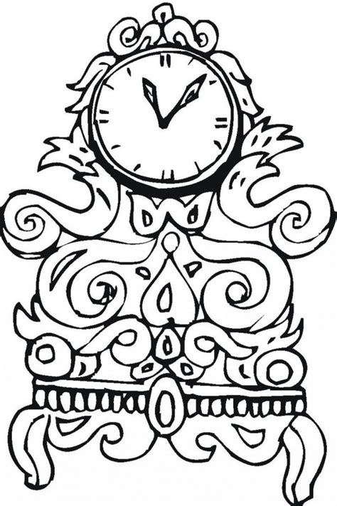 Free Printable Clock Coloring Pages For Kids