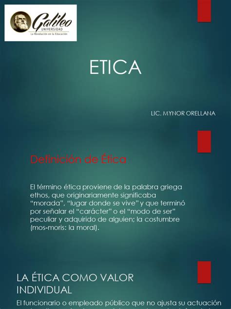 Etica Conceptos De Etica Pdf Moralidad Ética Profesional