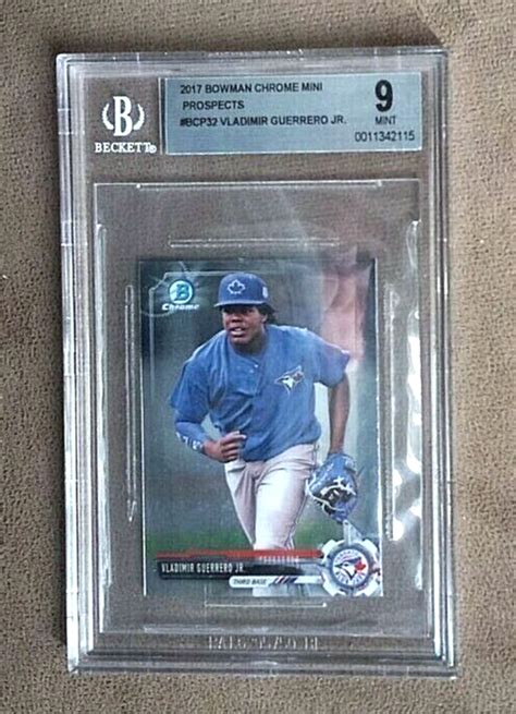 Bowman Chrome Mini Vladimir Guerrero Jr Prospects Card Bcp