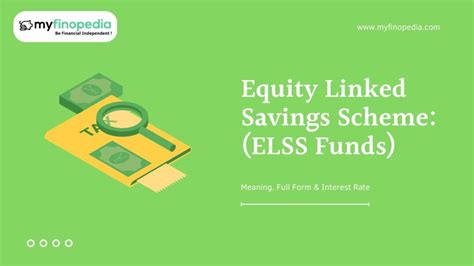 Equity Linked Savings Scheme Elss Funds Meaning Full Form