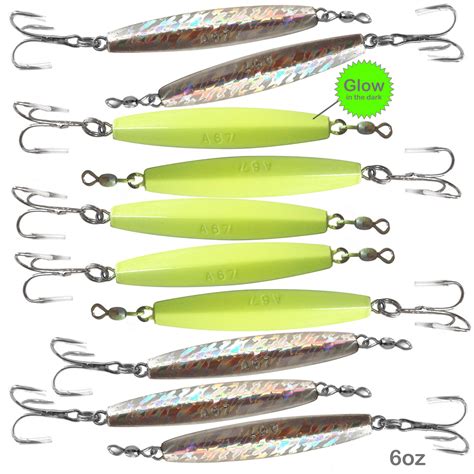 Pcs Oz Diamond Jig Fishing Mylar Holographic Laser Glow Jig W