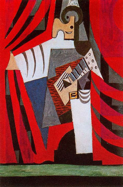 Ticmusart Punchinello With Guitar Pablo Picasso