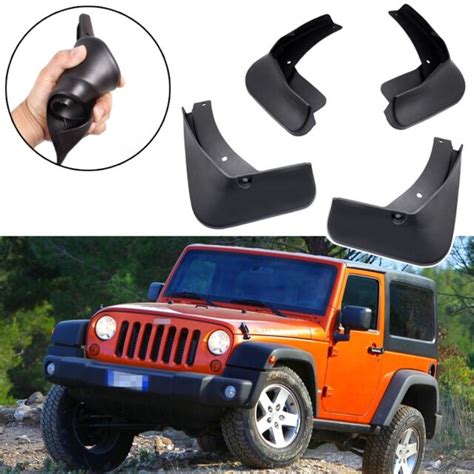 Car Mudguard Mudflaps Splash Guards Fender New For Jeep Wrangler 2007 2017 Ebay