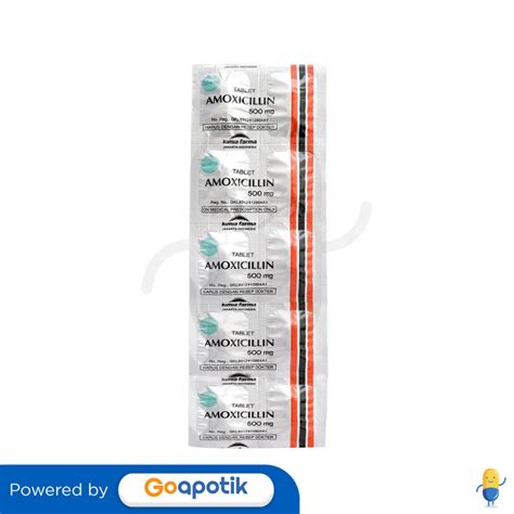 Ulasan Produk AMOXICILLIN KIMIA FARMA 500 MG TABLET