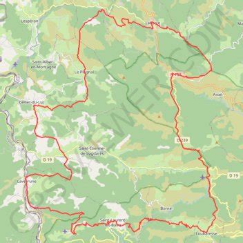 Trace Gps Rando Ardeche Itin Raire Parcours