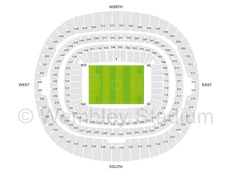 Wembley Stadium Seating Plan Detailed Seat Numbers 9e3