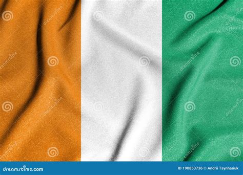 National Flag Of The Ivory Coast The Main Symbol Of An Independent