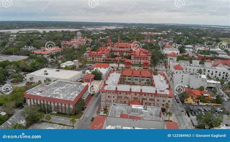 Aerial View of St Augustine, Florida Stock Image - Image of florida ...