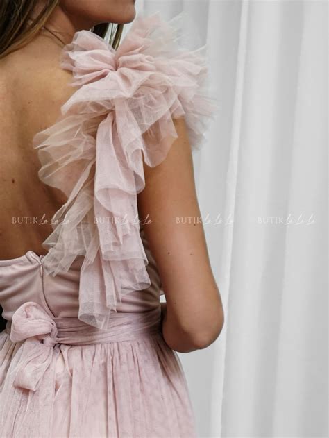 Sukienka Maxi Tiulowa Nude Maloria Butiklalala Pl