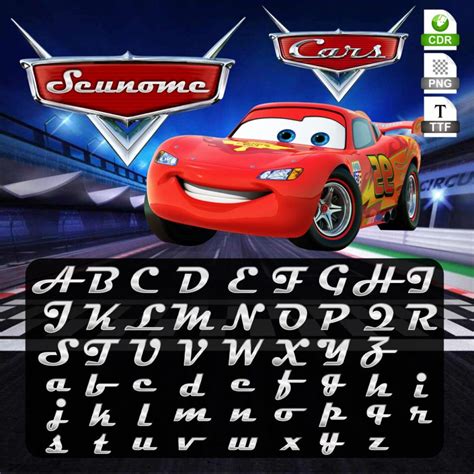 Carros Mcqueen Fonte Arte Digital Shop