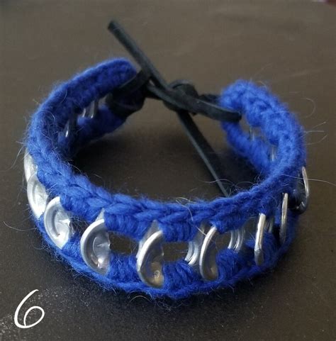 Crochet Soda Tab Bracelet Etsy