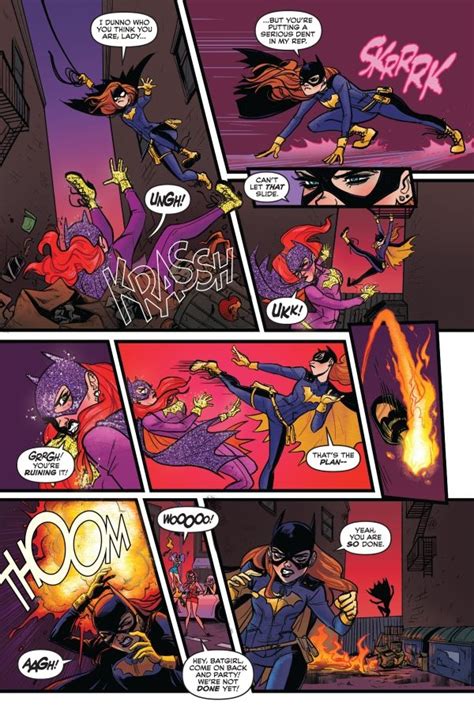 Batgirl Vs Glitter Batgirl Babs Tarr Issue 37 Batgirl Of Burnside