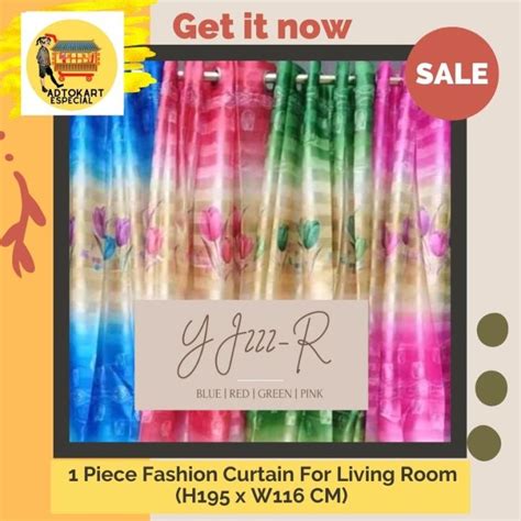 1 Piece Fashion Curtain For Living Room H195 X W116 CM Lazada PH