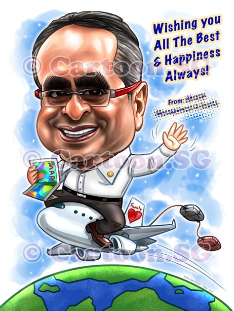 Farewell Gift – Caricature Artists Singapore, Cartoon.SG