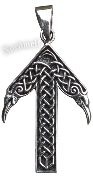 Anh Nger Tiwaz Tyr Rune Er Silber Runen Nordwelt Versand Thorhammer