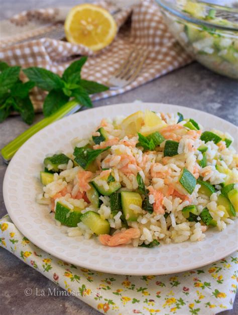 Riso Freddo Con Zucchine E Salmone La Mimosa Rosa