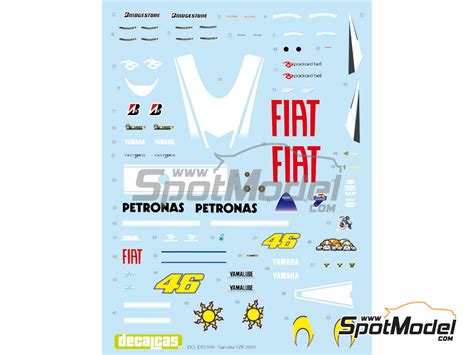 Decalcas Dcl Dec Marking Livery Scale Yamaha Yzr M