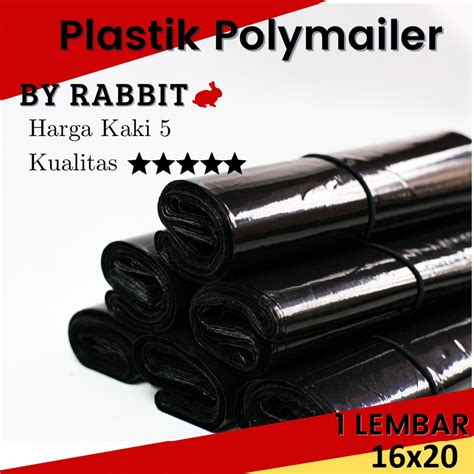 Jual Polymailer Kantong Online Hitam Glossy X Kantong Plastik