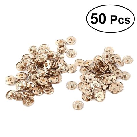 Ounona Sets Sew On Snaps Buttons Metal Snaps Fasteners Parts Brass