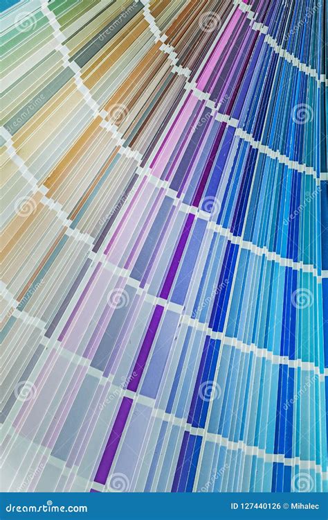 Variation of Colors in Pantone Fan Stock Photo - Image of painting ... 