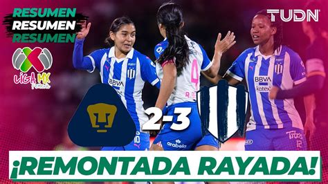 Resumen Y Goles Pumas 2 3 Rayadas Liga Mx Femenil CL2024 J7 TUDN