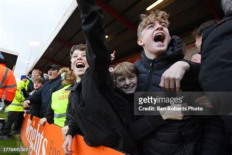 Crewe Alexandra Fans Celebrate Courtney Baker Richardson Of Crewe