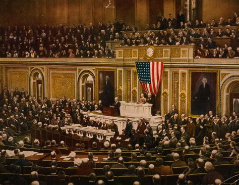 President Woodrow Wilson Addressing Congress | Lest We Forget | World ...