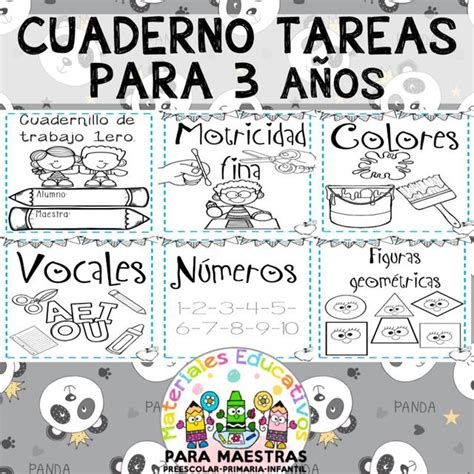 Cuaderno De Tareas Para Preescolar De 3 Años María Eugenia Cuellar Ribera Udocz