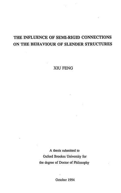 Pdf The Influence Of Semi Rigid Connections On The The Beam