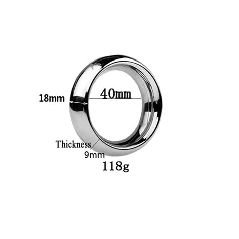 Super Smooth Penis Ring Sex Toys For Men Stainless Steel Large Cock Ring Penis Scrotum Pendant