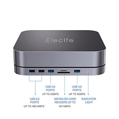 Usb C Hub With Hard Drive Enclosure For Mac Mini M1 Type C Docking Station With Sata Ssdhdd