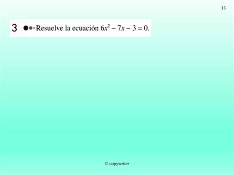 Teoria Y Problemas De Ecuaciones Cuadraticas Ccesa007 Ppt