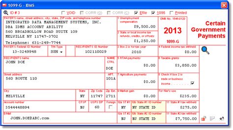 Form 1099-G Unemployment