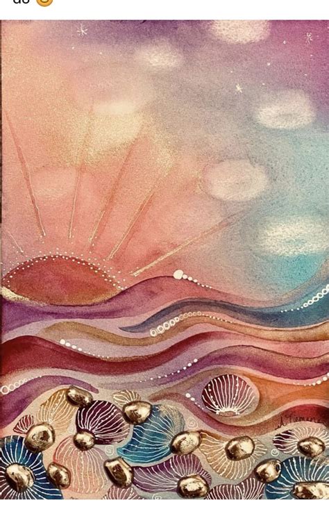 Pin By Ancuta Serban On Shells Watercolor Art Abstract Art Painting