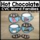 CVC Word Families Decoding Winter Hot Chocolate Literacy Center