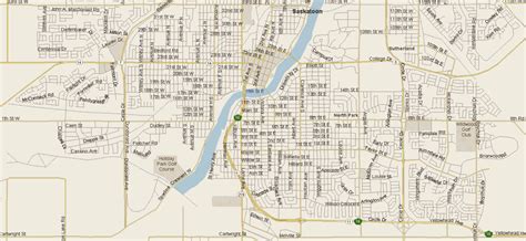 Saskatoon Map (South), Saskatchewan - Listings Canada