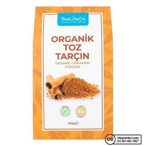 The Lifeco Organik Toz Tarçın 100 Gr Vitaminler