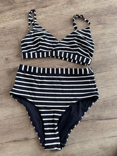 Cos Bikini Gestreift Schwarz Weiss Gr Sommer Must Have Kaufen Auf Ricardo