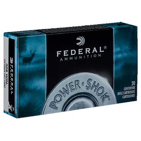 Federal Power Shok 308 Winchester Ammunition 20 Rounds 150 Grain