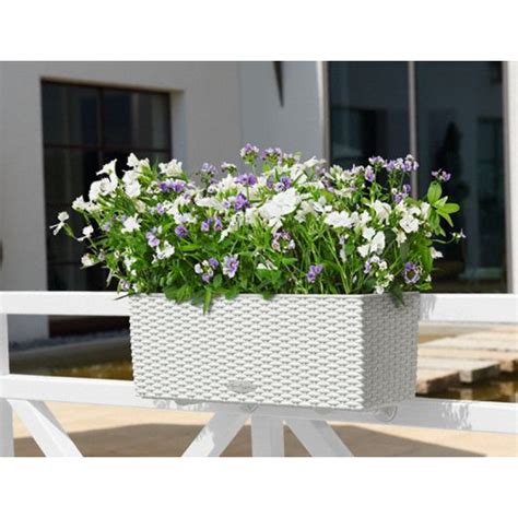 Кашпо Lechuza Balconera Cottage Белое за 6 220 руб — магазин Gewas-green 🌴