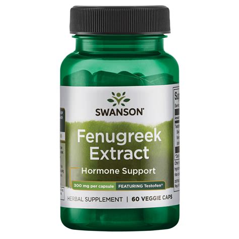 Swanson Testofen Fenugreek Extract Ayurvedic Herbal Supplement