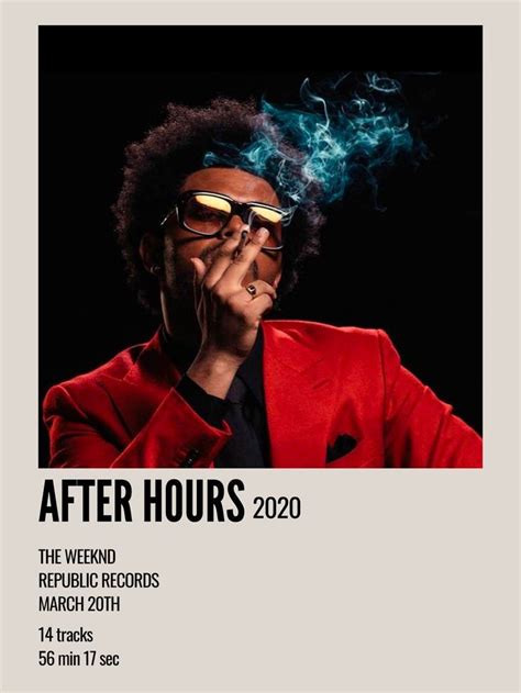 After Hours The Weeknd In 2023 Vintage Music Posters The Weeknd