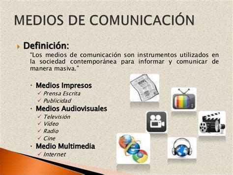 Esta Imagen Habla De Los Distintos Medios Que Hay Dentro De La Comunicación Audiovisual Y